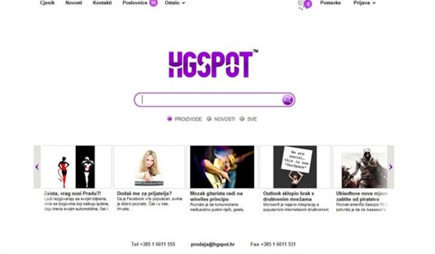 HGspot stranica (foto Tportal)