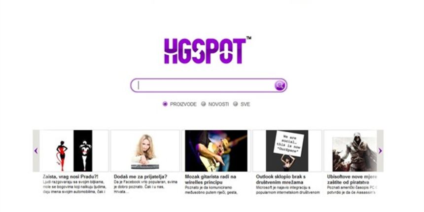 HGspot stranica (foto Tportal)