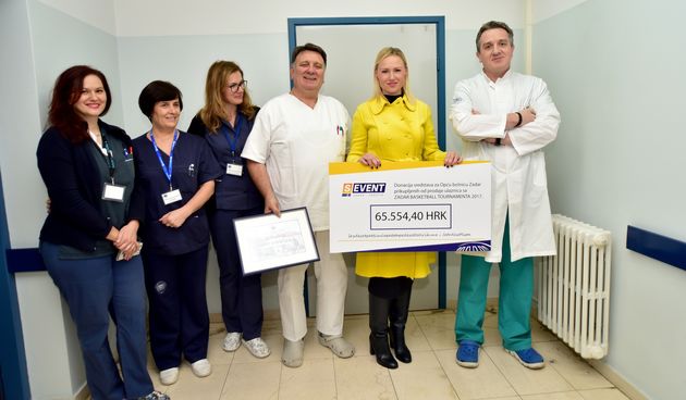 Prihod od ulaznica Zadar Basketball tournamenta doniran Općoj bolnici Zadar
