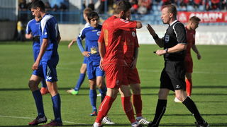 Zadar, 260513.
Stadion Stanovi.
Utakmica MAXtv 1. HNL izmedju Zadra i Splita.
Foto: Luka Gerlanc / CROPIX