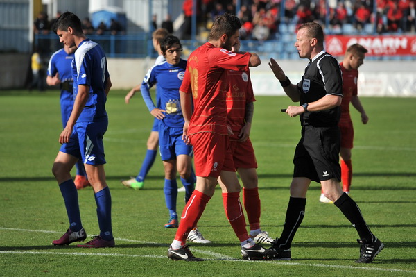 Zadar, 260513.
Stadion Stanovi.
Utakmica MAXtv 1. HNL izmedju Zadra i Splita.
Foto: Luka Gerlanc / CROPIX