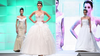 Zagreb, 040211. 
Arena Zagreb, Laniste.
13. Sajam vjencanja, velika modna revija sa modelima modne agencije Sandra.
Foto: Biljana Gaurina / CROPIX