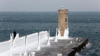 Zaleđeno more i čudesne ledene skulpture na senjskoj rivi