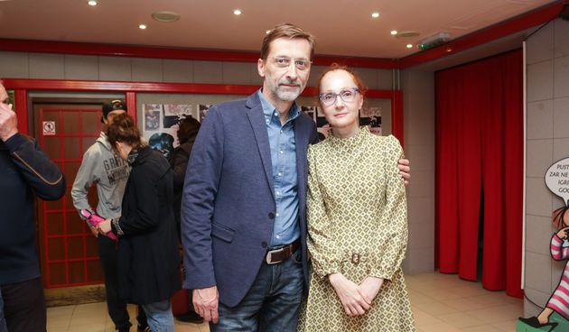 Miro Gavran i redateljica predstave Slađana Kilibarda