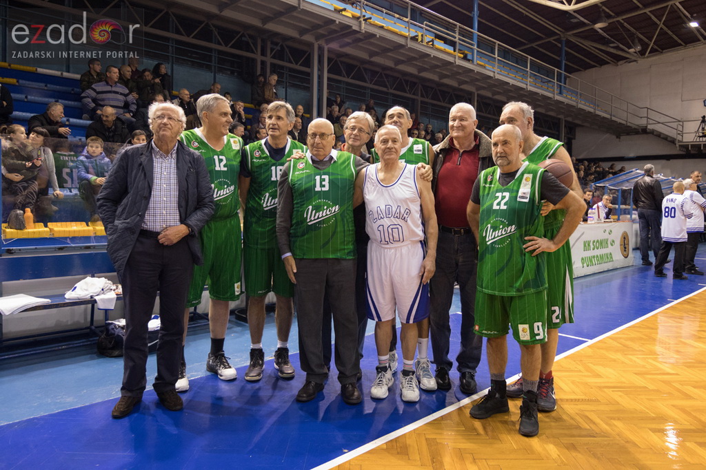 Fešta u povodu 80. rođendana Pina Giergie: Vetarani KK Zadar – Veterani KK Olimpija Fešta u povodu 80. rođendana Pina Giergie: Vetarani KK Zadar – Veterani KK Olimpija