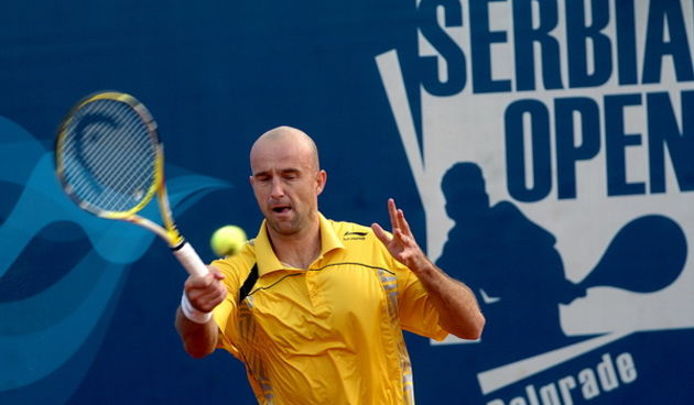 Beograd, 050509. Teniski ATP turnir Serbia open, mec prvog kola izmedju  Ivana Ljubicica i Victora Crivoi Rumunija. Foto: Aleksandar Dimitrijevic / CROPIX