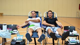 U organizaciji sekcije HZSN Zadar u dvorani 1 SC Višnjik održana je akcija dobrovoljnog darivanja krvi na kojoj je prikupljeno 25 doza tekućine koja život znači. Foto: Iva Perinčić