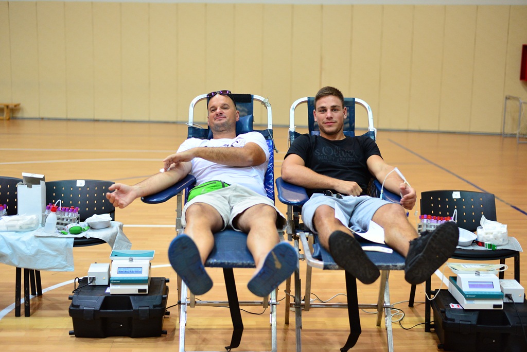 U organizaciji sekcije HZSN Zadar u dvorani 1 SC Višnjik održana je akcija dobrovoljnog darivanja krvi na kojoj je prikupljeno 25 doza tekućine koja život znači. Foto: Iva Perinčić