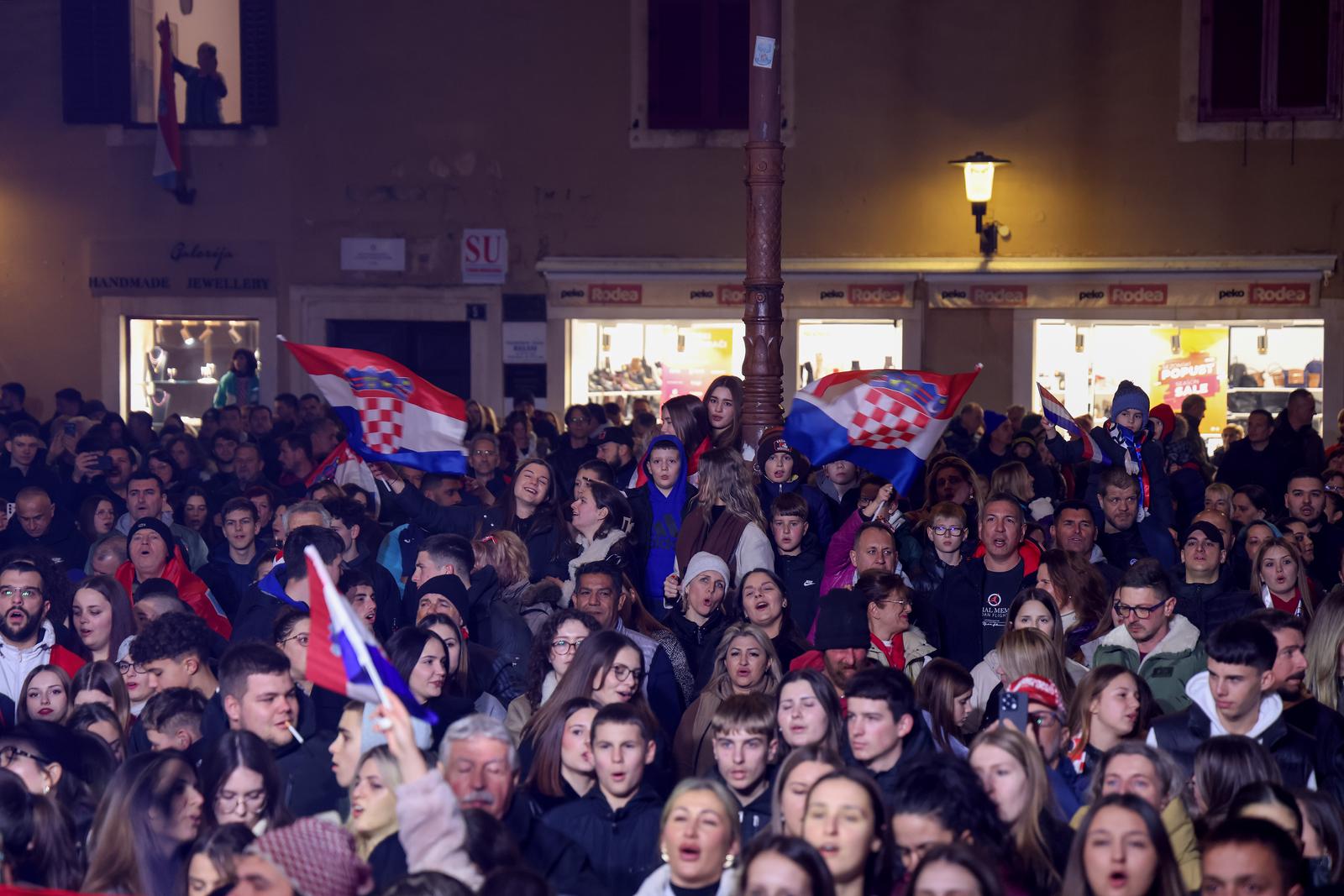 Doček rukometaša u Zadru Doček rukometaša u Zadru