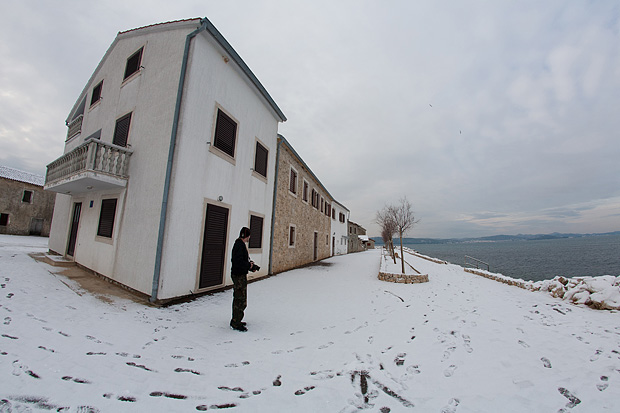 Snijeg u Bibinjama 3. veljače 2012, Foto: Leo Banić