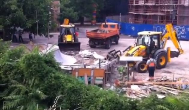 Prosvjed protiv rušenja skate parka, foto: screenshot