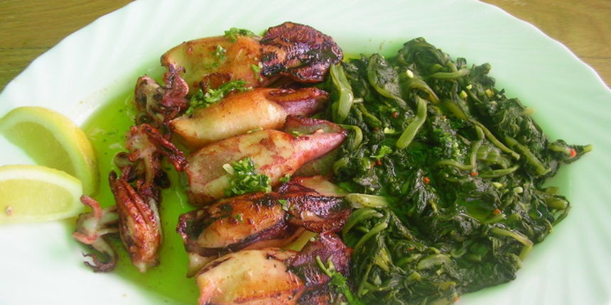 Lignje na žaru, foto: www.kroatien-lexikon.de Lignje na žaru, foto: www.kroatien-lexikon.de