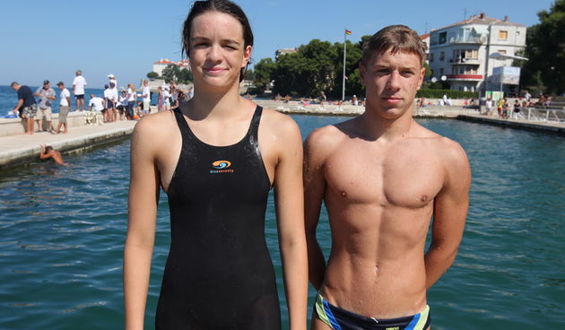 Zadar, 05082011.Odrzan je 39. po redu plivacki maraton Preko Zadar. Na maratonu je nastupilo 94 plivaca. U muskoj konkurenciji pobijedio je Milan Marin iz Splita s vremenom 52.55, a u zenskoj konkurenciji Dina Levacic takodjer iz Splita s vremenom 1.03.3