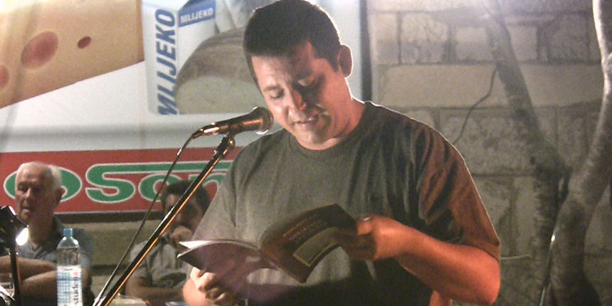 Blaženko Ricov – Večer čakavske poezije u Kukljici (Foto: Dario Vojvodić)