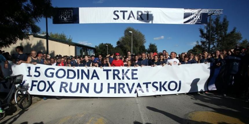 21.09.2014., Zagreb, Jarun – 15. humanitarna utrka Terry Fox Run. Na zagrebackom jezeru Jarun odrzala se humanitarna utrka za borbu protiv raka The Terry Fox Run. U utrci je ucestvovao i gradolnacelnik Milan Bandic. Photo: Igor Kralj/PIXSELL