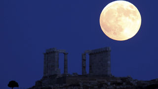 Pogled na pomrčina Mjeseca iz Grčke Pogled na pomrčina Mjeseca iz Grčke