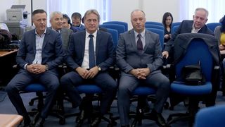 Na Zupanijskom sudu nastavljeno je sudjenje Ivi Sanaderu i drugima u aferi Fimi medije. Božidar Kalmeta Na Zupanijskom sudu nastavljeno je sudjenje Ivi Sanaderu i drugima u aferi Fimi medije. Božidar Kalmeta