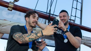 Veličanstven doček četvorice zadarskih Vatrenih od Gradskog mosta do Foruma