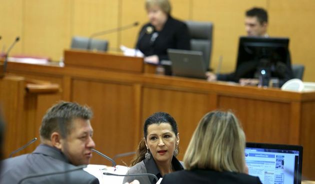 Zagreb – Raspravom o konacnom prijedlogu zakona o potvrdjivanju Sporazuma o financiranju izmedju Vlade Republike Hrvatske i Europske komisije, te glasovanjem o raspravljetnim tockama Sabor je nastavio 10. sjednicu. Photo: Patrik Macek/PIXSELL