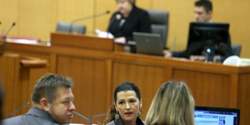 Zagreb – Raspravom o konacnom prijedlogu zakona o potvrdjivanju Sporazuma o financiranju izmedju Vlade Republike Hrvatske i Europske komisije, te glasovanjem o raspravljetnim tockama Sabor je nastavio 10. sjednicu. Photo: Patrik Macek/PIXSELL Zagreb – Raspravom o konacnom prijedlogu zakona o potvrdjivanju Sporazuma o financiranju izmedju Vlade Republike Hrvatske i Europske komisije, te glasovanjem o raspravljetnim tockama Sabor je nastavio 10. sjednicu. Photo: Patrik Macek/PIXSELL