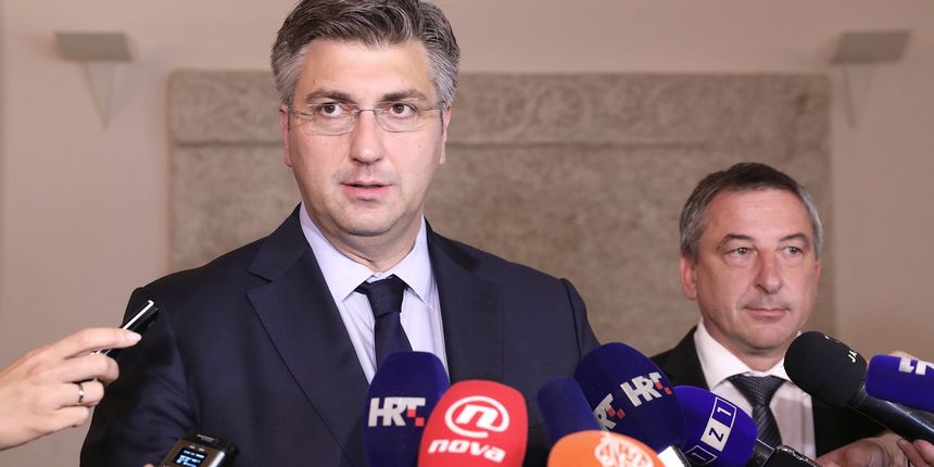 Andrej Plenković i Predrag Štromar