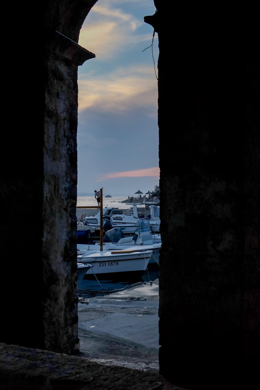 Smiraj rujanskog dana u Zadru Smiraj rujanskog dana u Zadru