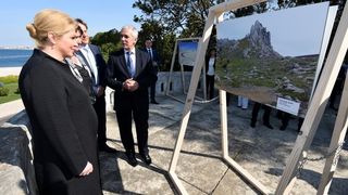 Predsjednica Kolinda Grabar Kitarović na svečanoj sjednici županijske skupštine, foto: Dino Stanin/PIXSELL