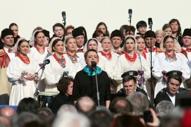 Inauguracija predsjednice Kolinde Grabar Kitarović na Trgu sv. Marka, Foto: Photo: HINA/POOL/PIXSELL