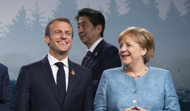 Angela Merkel, Emmanuel Macron