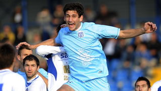 Karlovac, 051111.
Igraliste Branko Cavlovic Cavlek.
Nogometna utakmica 14.kola 1.HNL izmedju NK Karlovac i NK Zadar.
Na slici: Mislav Leko.
Foto: Damir Krajac / CROPIX