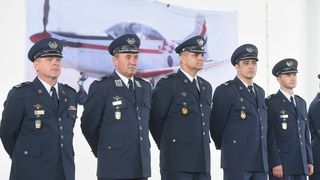 Primopredaja dužnosti zapovjednika 93. zrakoplovne baze HRZ i PZO