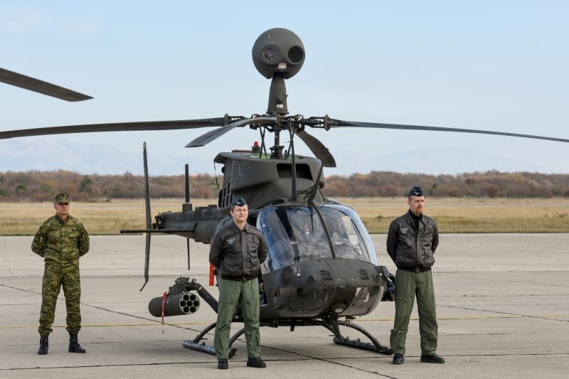 Zemunik: Predstavljena Eskadrila helikoptera OH-58D Kiowa Warrior