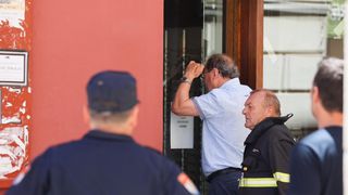 Veliki požar izbio u zgradi na Narodnom trgu Veliki požar izbio u zgradi na Narodnom trgu