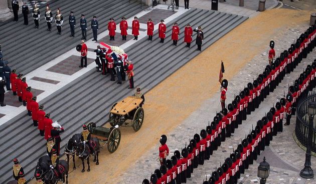 Posljednji ispraćaj Margaret Thatcher, foto: Daily Mail