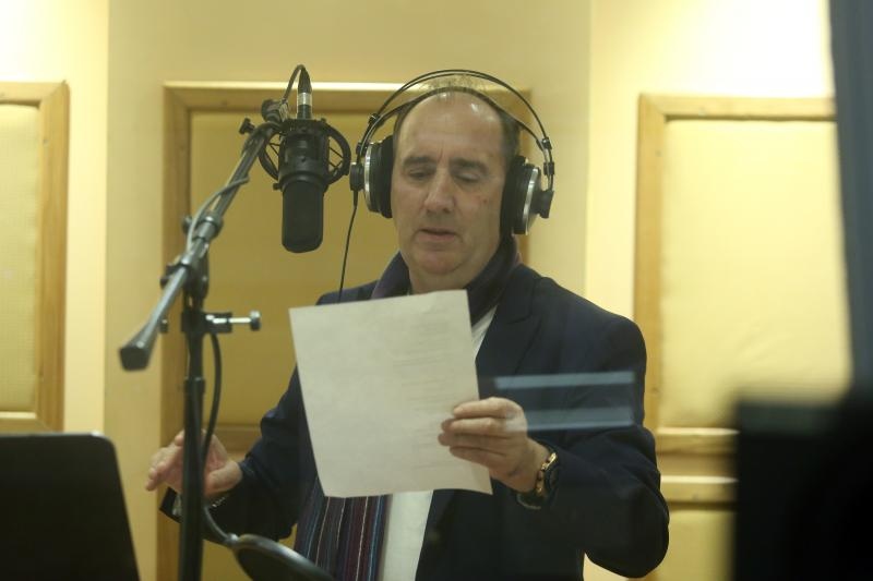 Mladen Grdović snima pjesmu na engleskom jeziku. Photo: Goran Jakus/PIXSELL