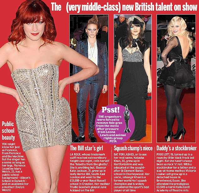 Brit Awards 2010. (Dailymail.co.uk)