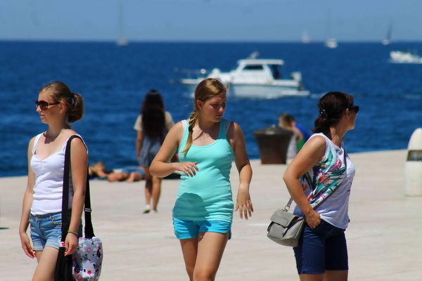 Ljetni šušur na zadarskoj rivi