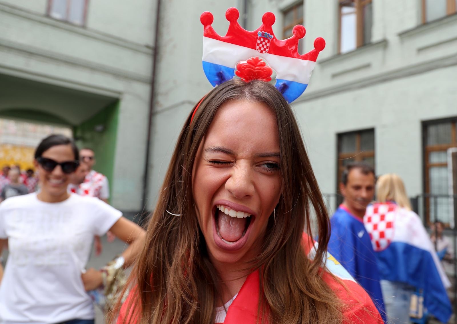 Hrvatski navijači okupirali centar Moskve!