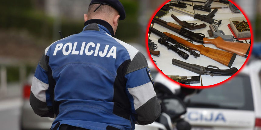 policija i oružje, zapljena oružja, streljivo