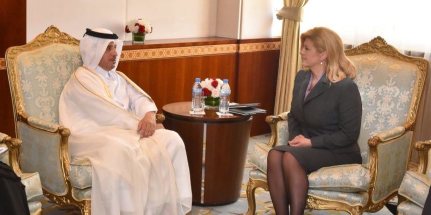 Kolinda Grabar-Kitarović, Katar