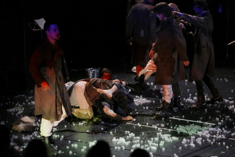 U sklopu Medjunarodnog festivala suvremenog kazalista Zadar snova, u kazalistu lutaka odrzana je predstava Grobnica za Borisa Davidovica. Photo: Filip Brala/PIXSELL