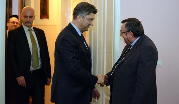 Plenković i Puljić, sastanak