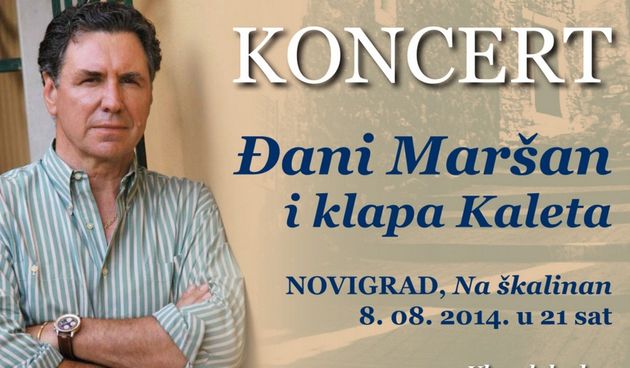 Novigrad: Koncert Đanija Maršana i klape Kaleta