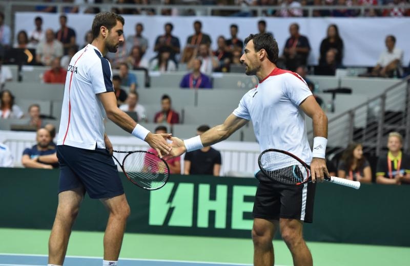 Davis Cup: Ivan Dodig/Marin Čilić – Nicolas Mahut/Pierre-Hugues Herbert 3-1. Photo. Hrvoje Jelavić/PIXSELL