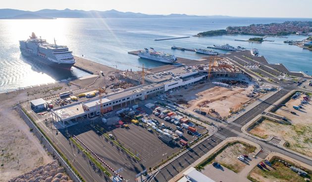 U luci Gaženica u tijeku su radovi na izgradnji novog putničkog terminala