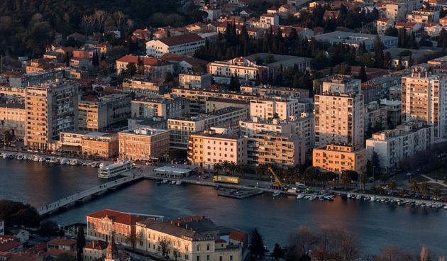 Zadar iz zraka, panorama Zadra
