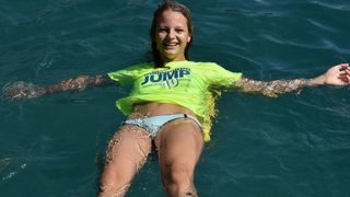 Jubilarni 10. dm Millennium Jump na zadarskoj rivi, Photo: Dino Stanin/PIXSELL Jubilarni 10. dm Millennium Jump na zadarskoj rivi, Photo: Dino Stanin/PIXSELL