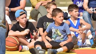 Kid’s Day na Forumu: Vassilis Spanoulis s klincima zaigrao basket 3na3, Foto: Dino Stanin/PIXSELL