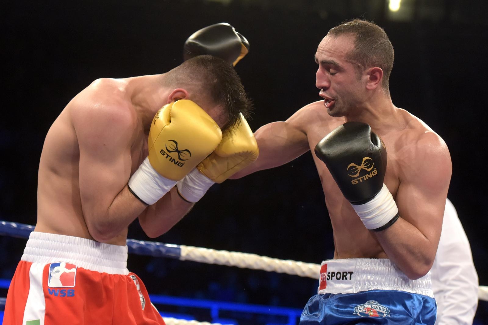 Svjetska boksacka liga, grupa B C1, kategorija 75 kg, Edin Avdic (Croatian Knights) – Nizar Trimech (France Fighting Roosters).