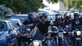 Defile bajkera ulicama Zadra u povodu 10. rođendana Moto kluba Beštije. Foto: Jadra NeveraZD Defile bajkera ulicama Zadra u povodu 10. rođendana Moto kluba Beštije. Foto: Jadra NeveraZD